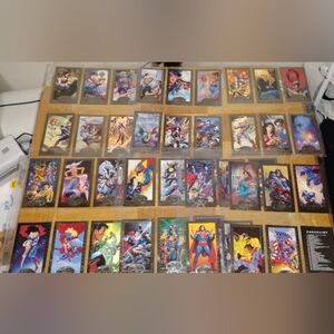 1994 SkyBox Superman Man of Steel Platinum Series   78 Cards